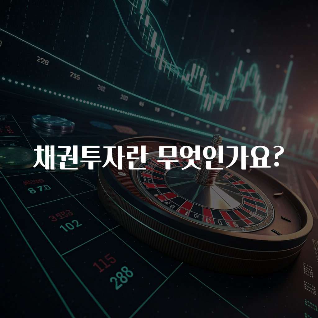 채권투자란 무엇인가요? 궁금했어요