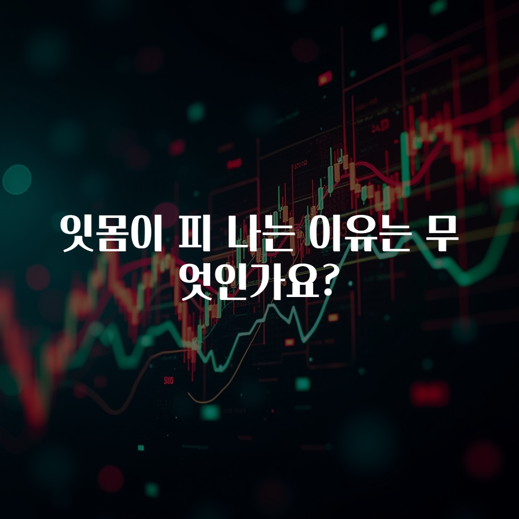 잇몸이 피 나는 이유는 무엇인가요? 궁금했어요