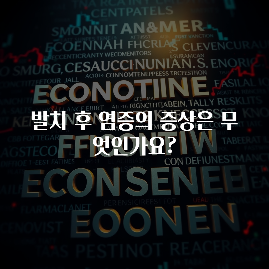 발치 후 염증의 증상은 무엇인가요?