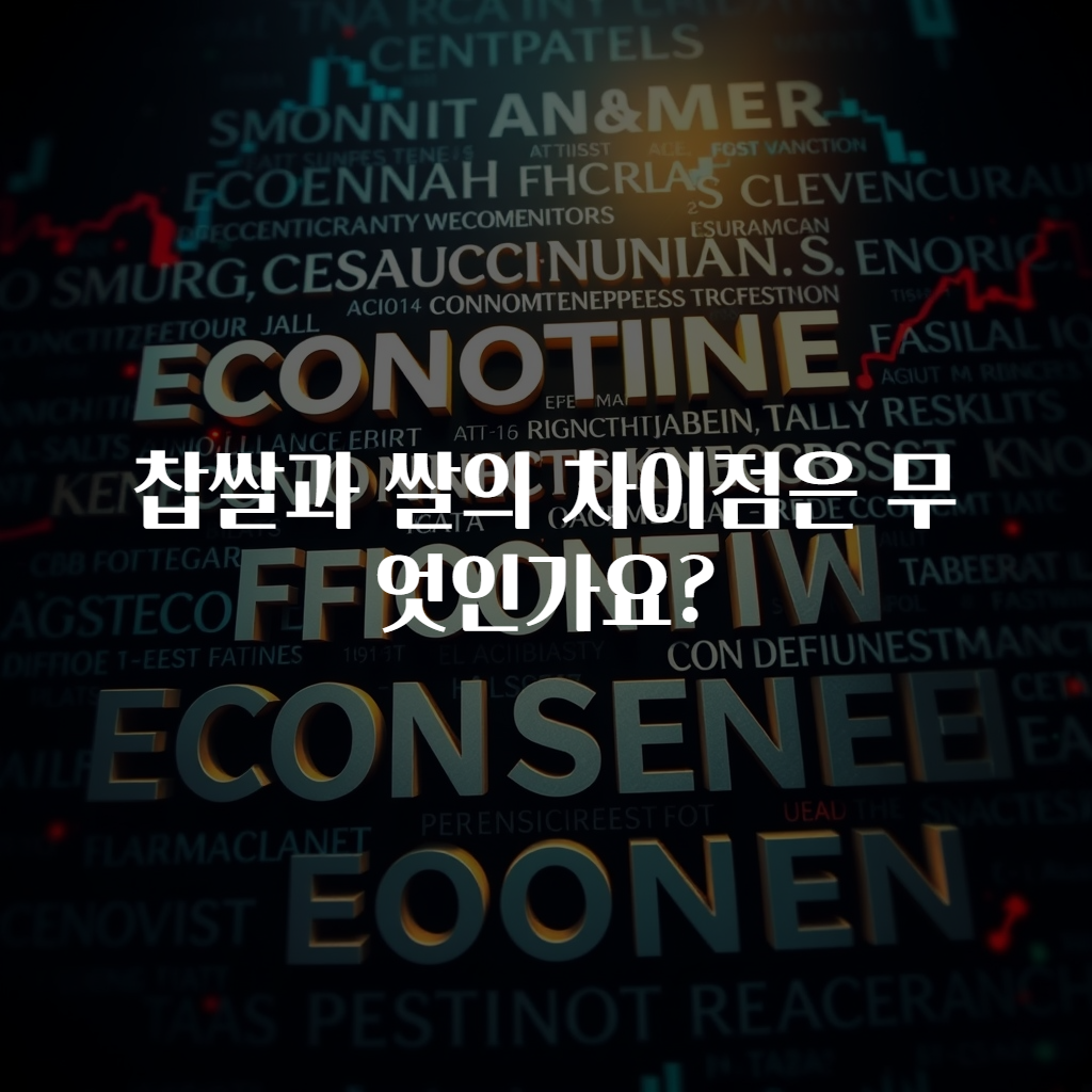 찹쌀과 쌀의 차이점은 무엇인가요?