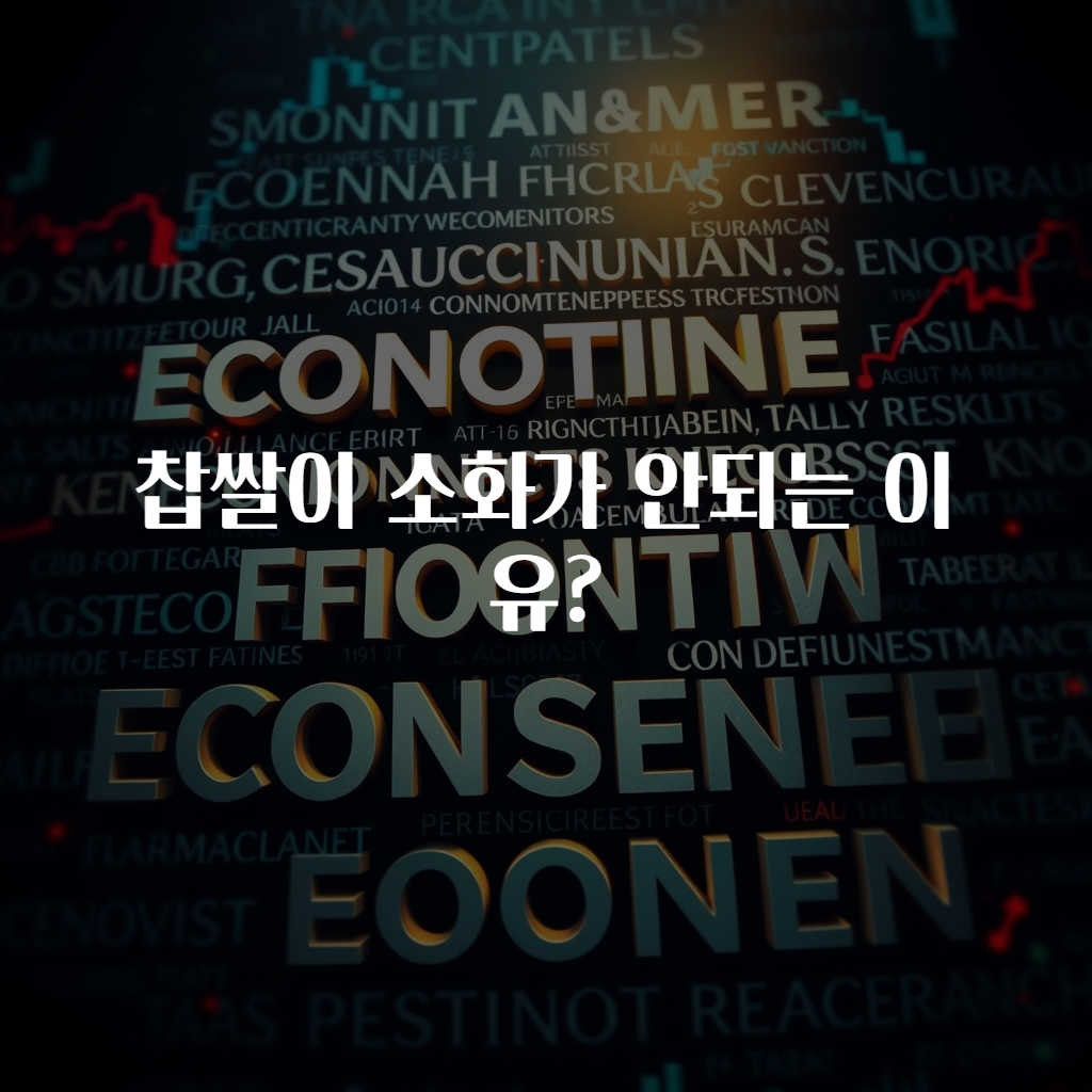 찹쌀이 소화가 안되는 이유?