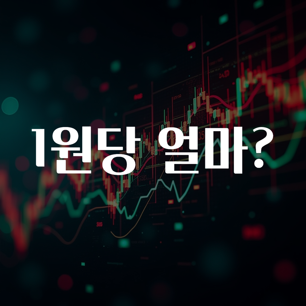 1원당 얼마?