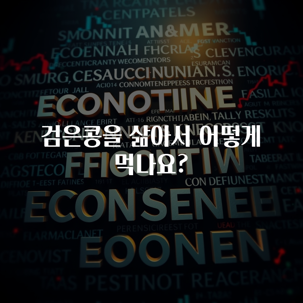검은콩을 삶아서 어떻게 먹나요?