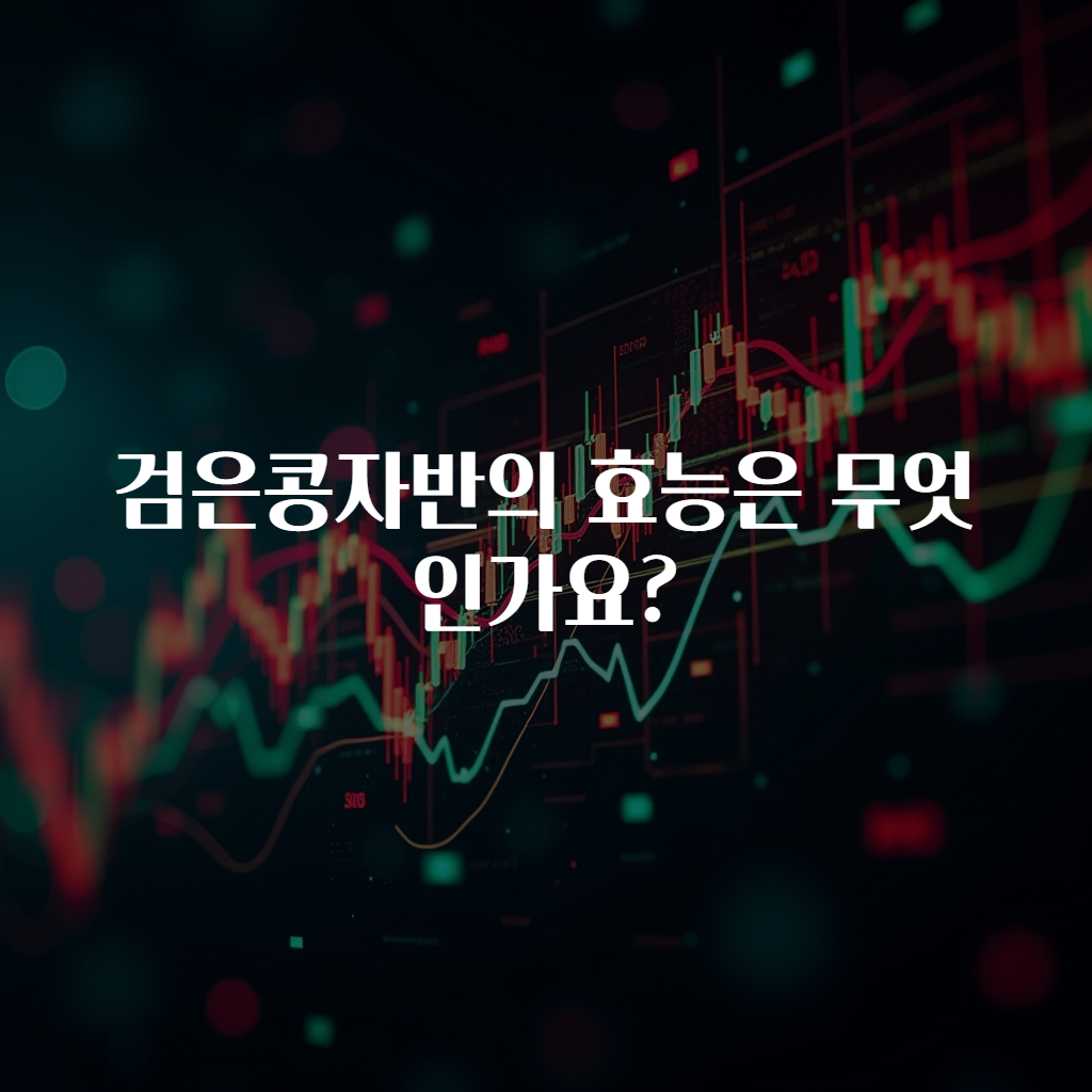 검은콩자반의 효능은 무엇인가요?