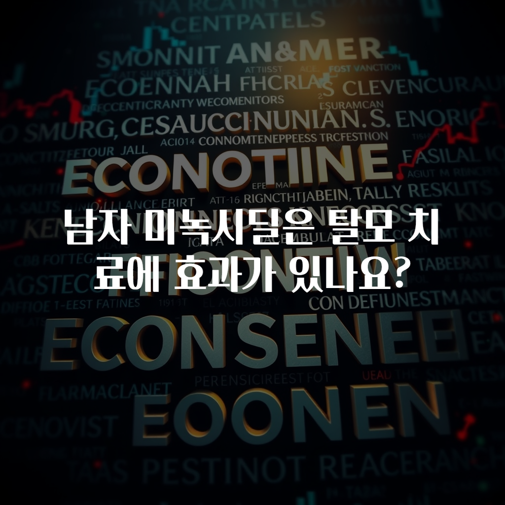 남자 미녹시딜은 탈모 치료에 효과가 있나요?