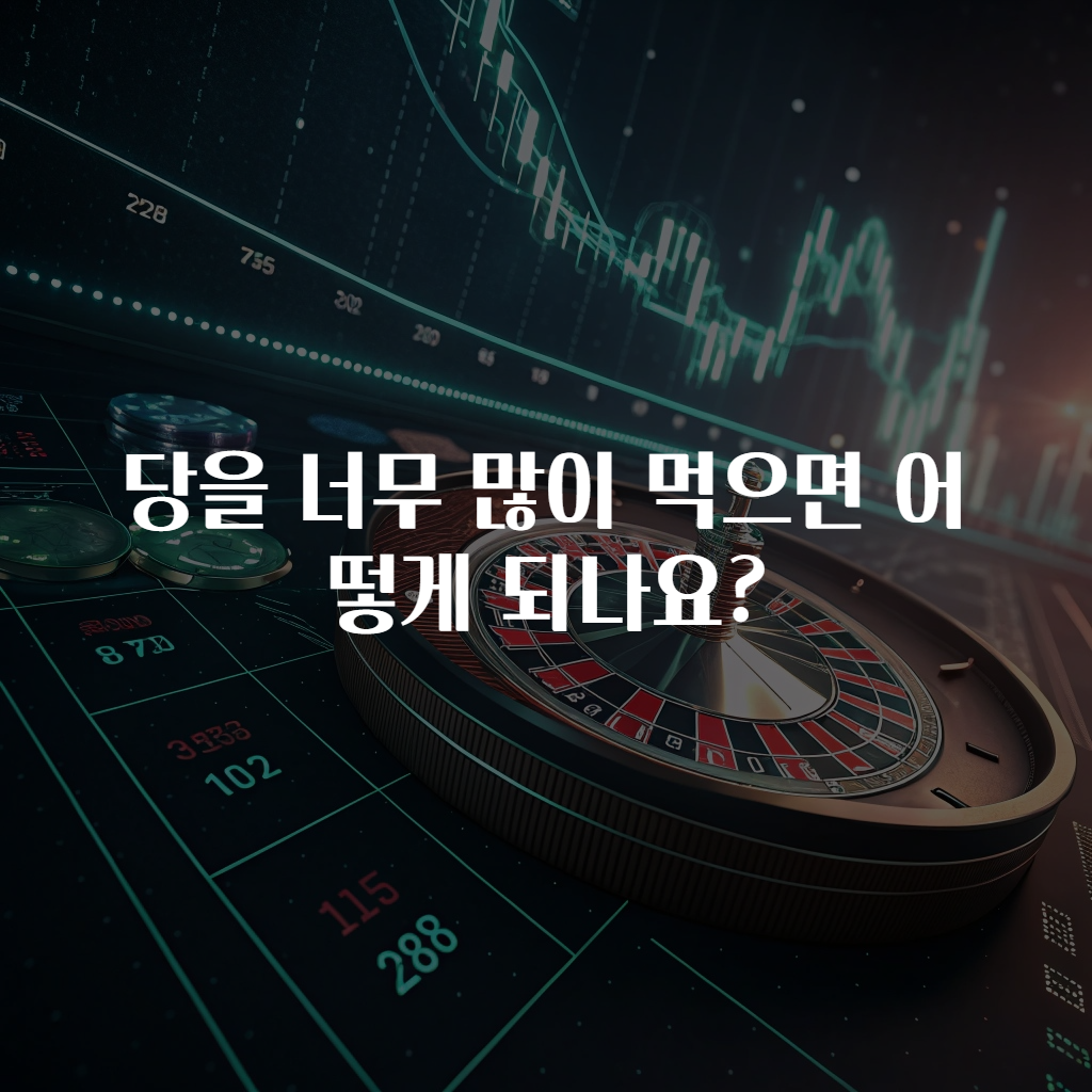 당을 너무 많이 먹으면 어떻게 되나요?