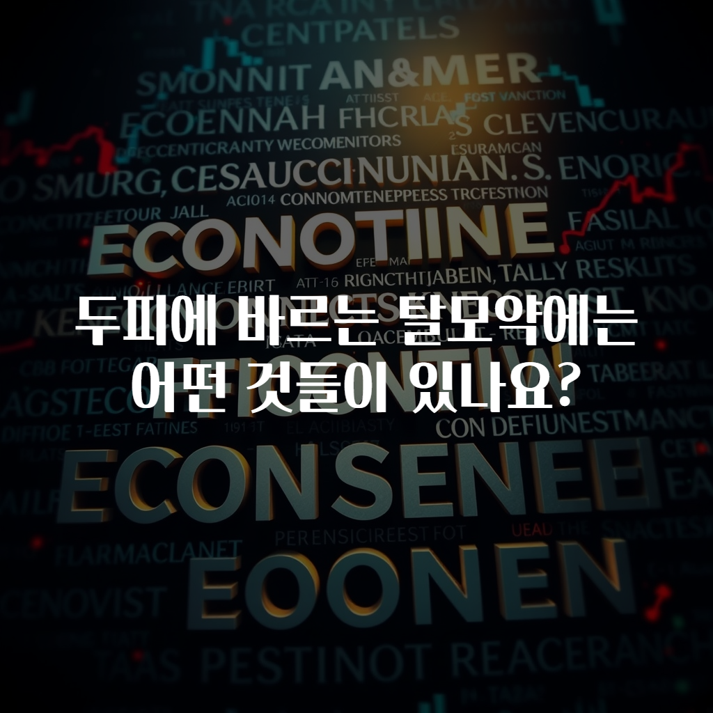 두피에 바르는 탈모약에는 어떤 것들이 있나요?