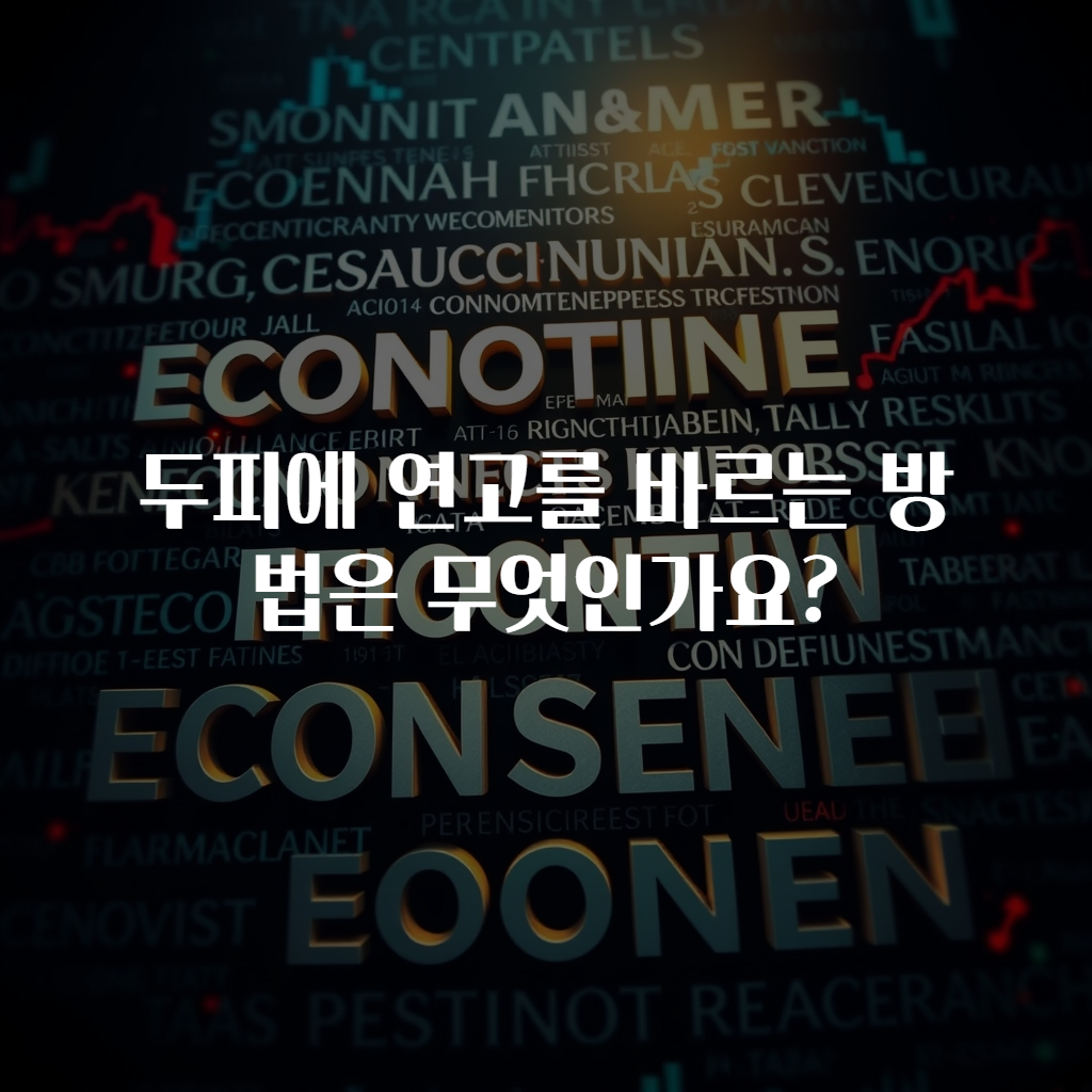 두피에 연고를 바르는 방법은 무엇인가요?