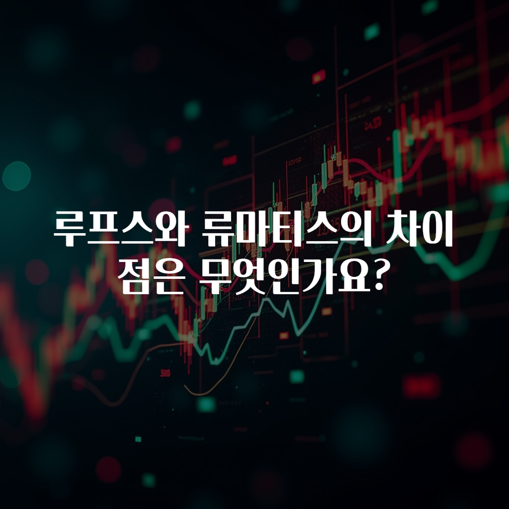 루프스와 류마티스의 차이점은 무엇인가요?