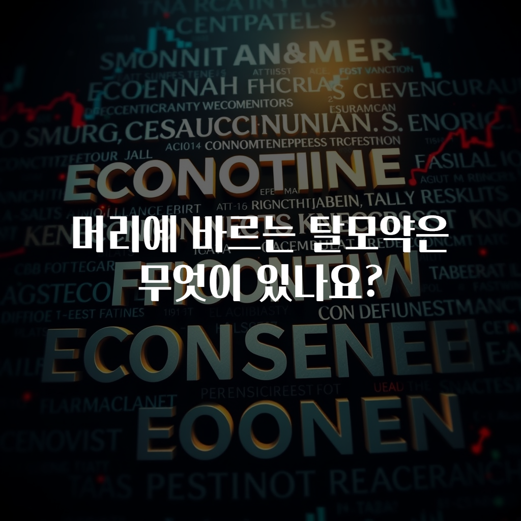 머리에 바르는 탈모약은 무엇이 있나요?