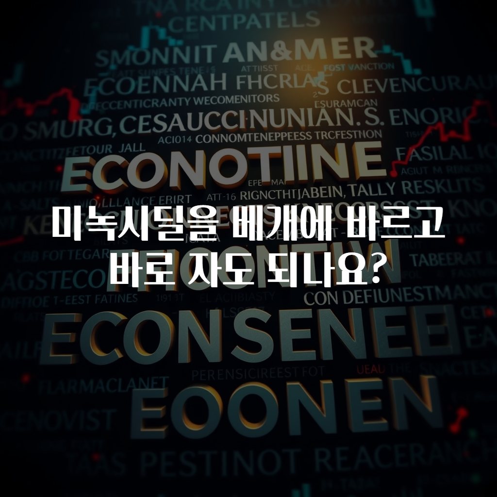 미녹시딜을 베개에 바르고 바로 자도 되나요?