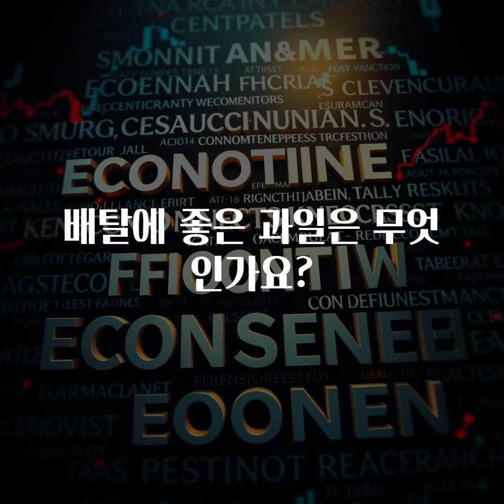 배탈에 좋은 과일은 무엇인가요?