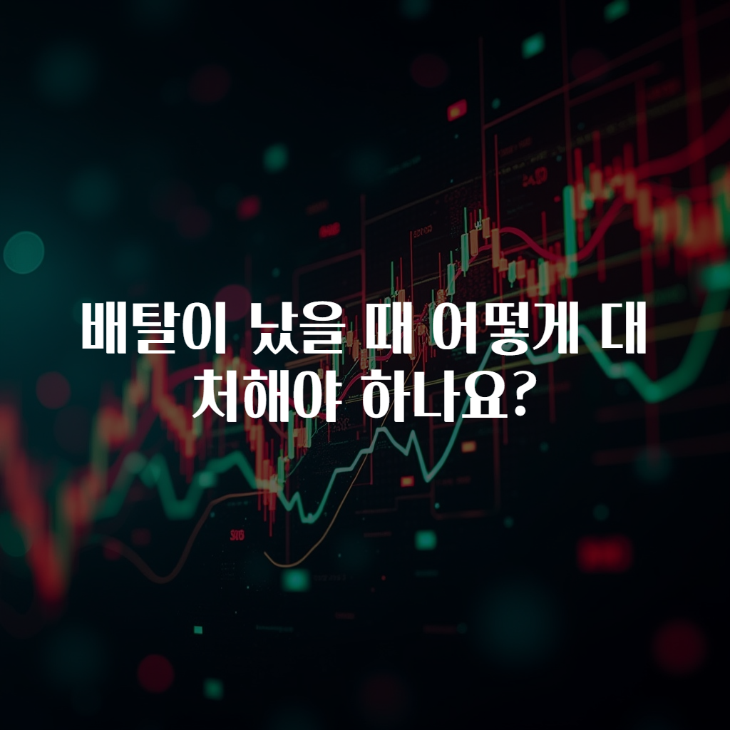 배탈이 났을 때 어떻게 대처해야 하나요?