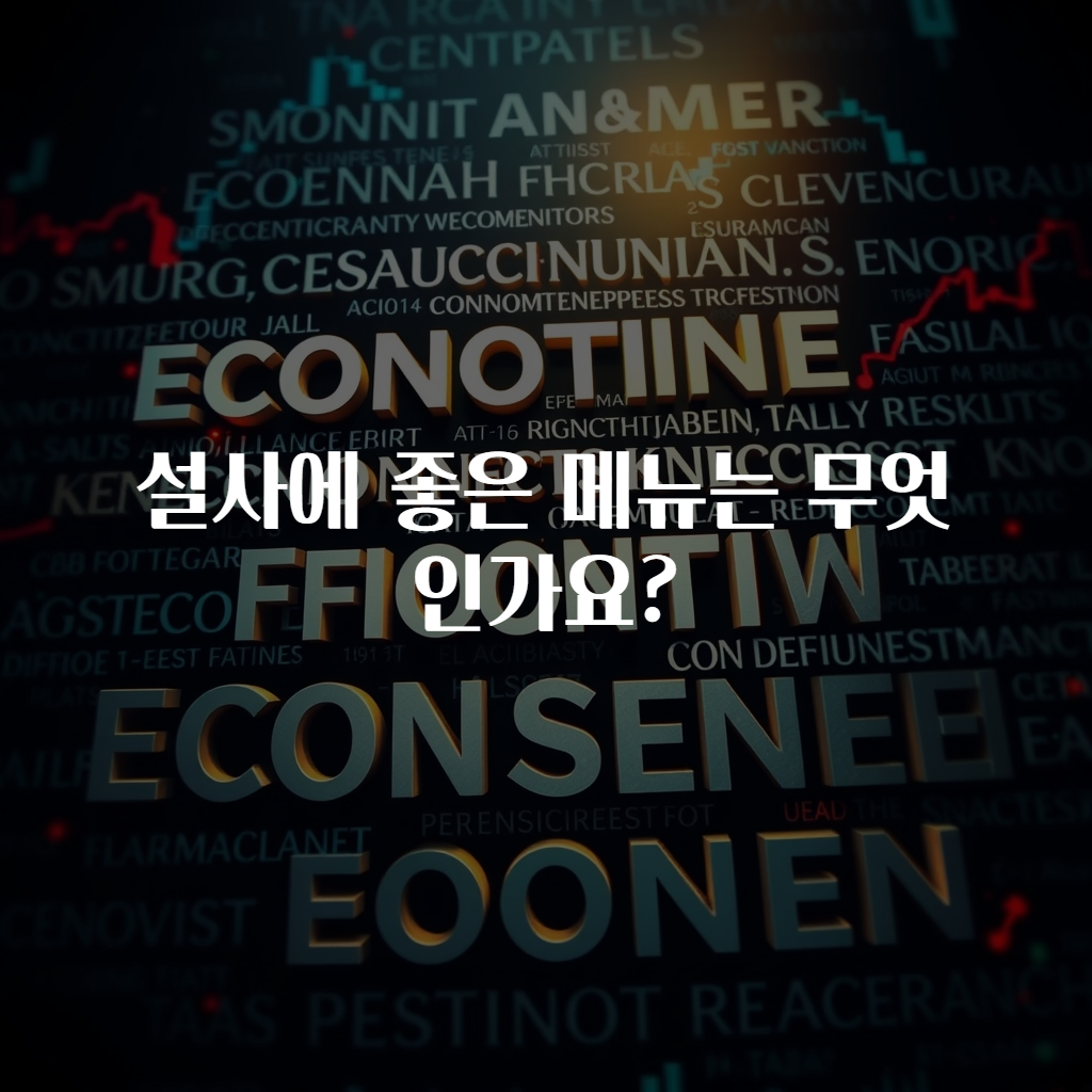 설사에 좋은 메뉴는 무엇인가요?