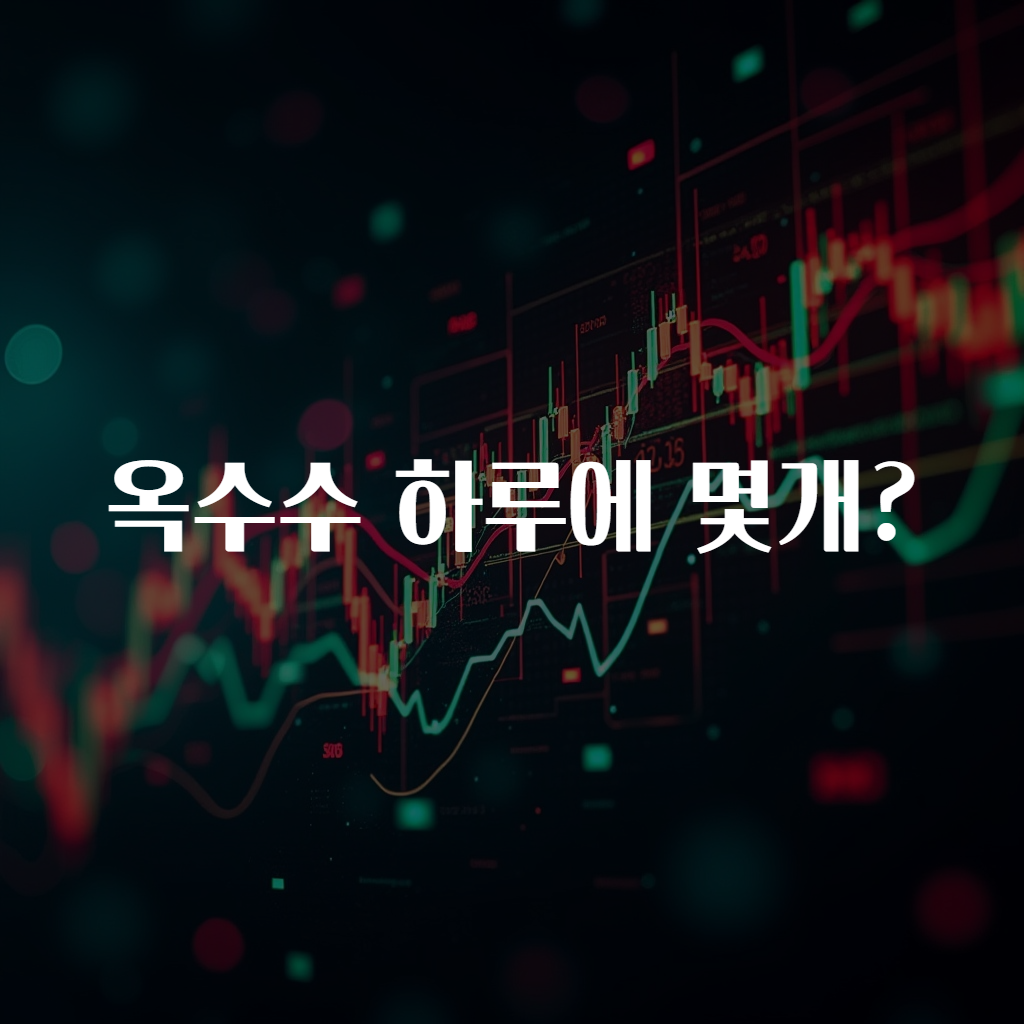옥수수 하루에 몇개?