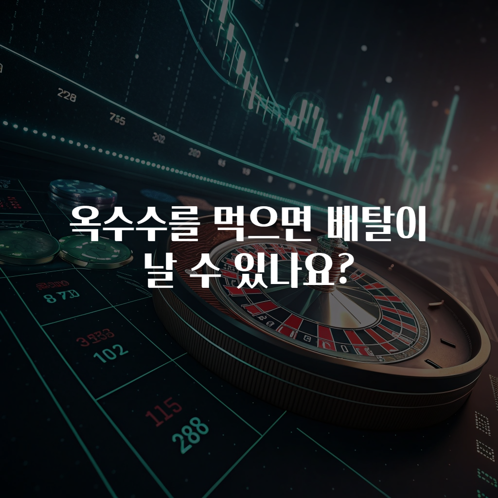 옥수수를 먹으면 배탈이 날 수 있나요?