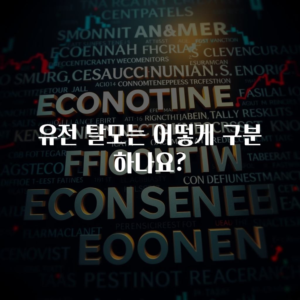 유전 탈모는 어떻게 구분하나요?