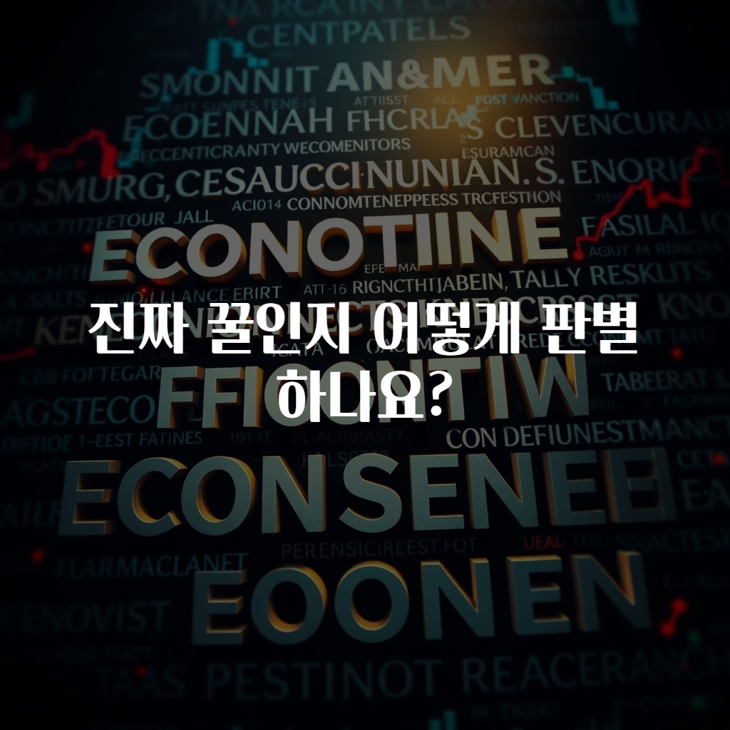 진짜 꿀인지 어떻게 판별하나요?