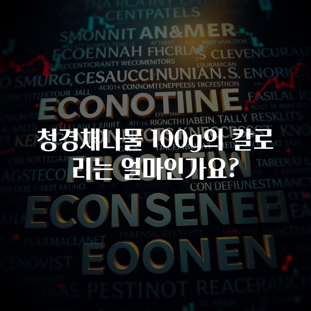 청경채나물 100g의 칼로리는 얼마인가요?