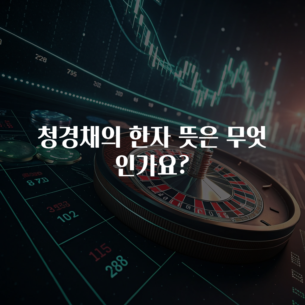 청경채의 한자 뜻은 무엇인가요?