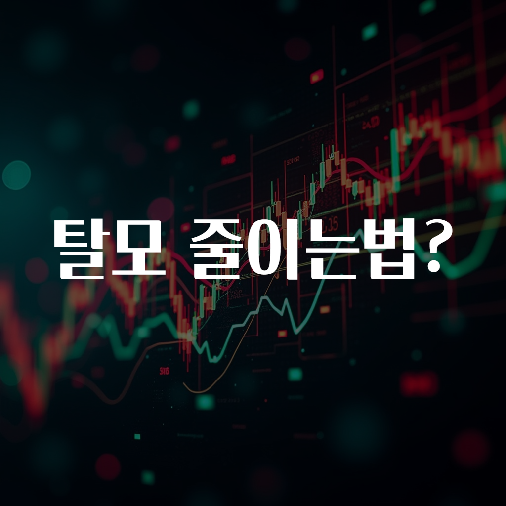 탈모 줄이는법?