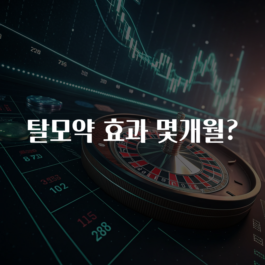 탈모약 효과 몇개월?