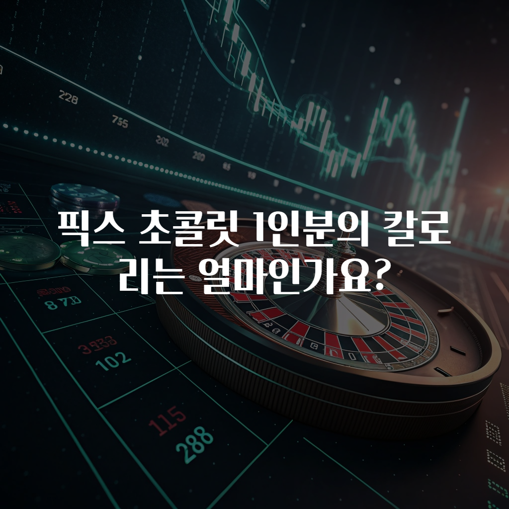 픽스 초콜릿 1인분의 칼로리는 얼마인가요?