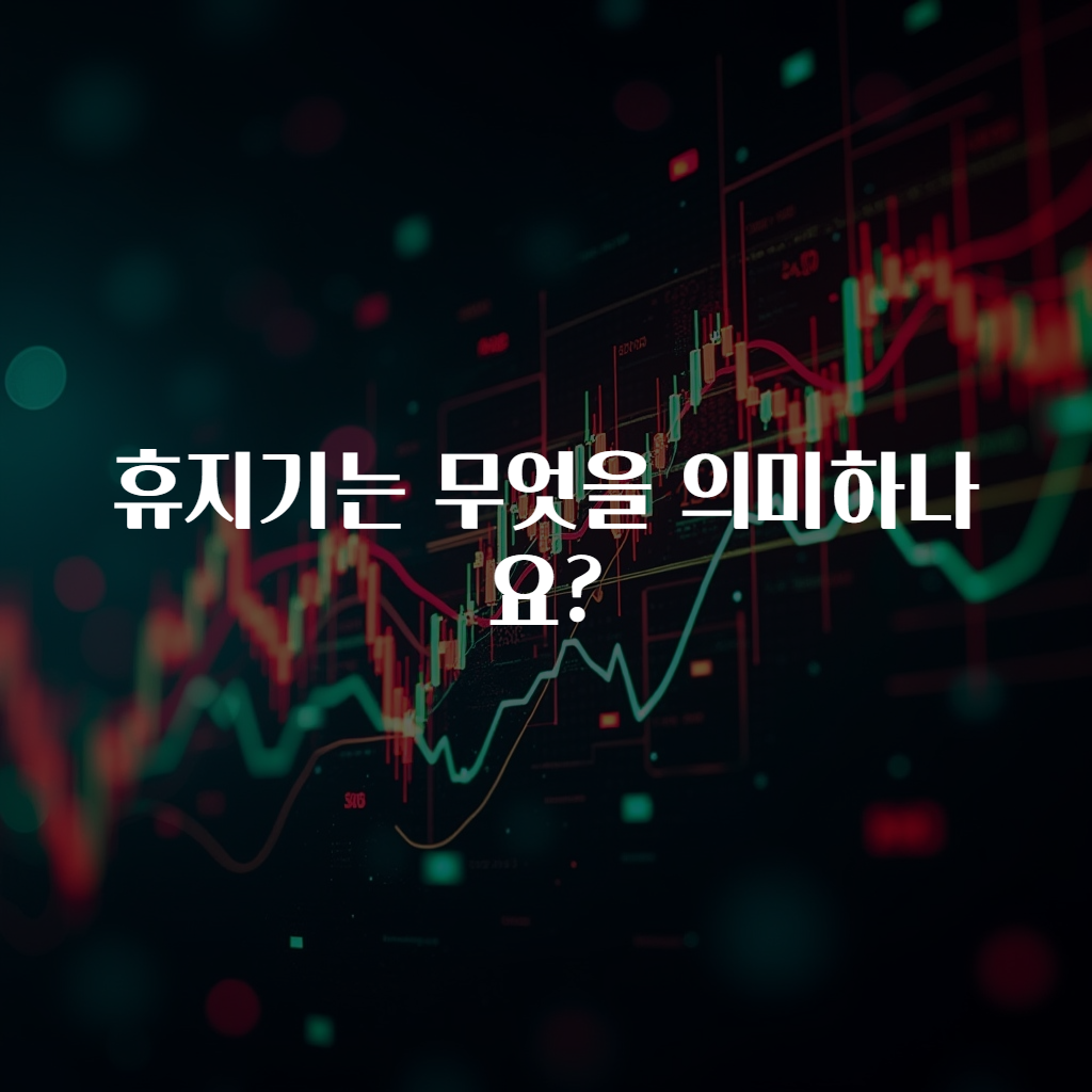 휴지기는 무엇을 의미하나요?