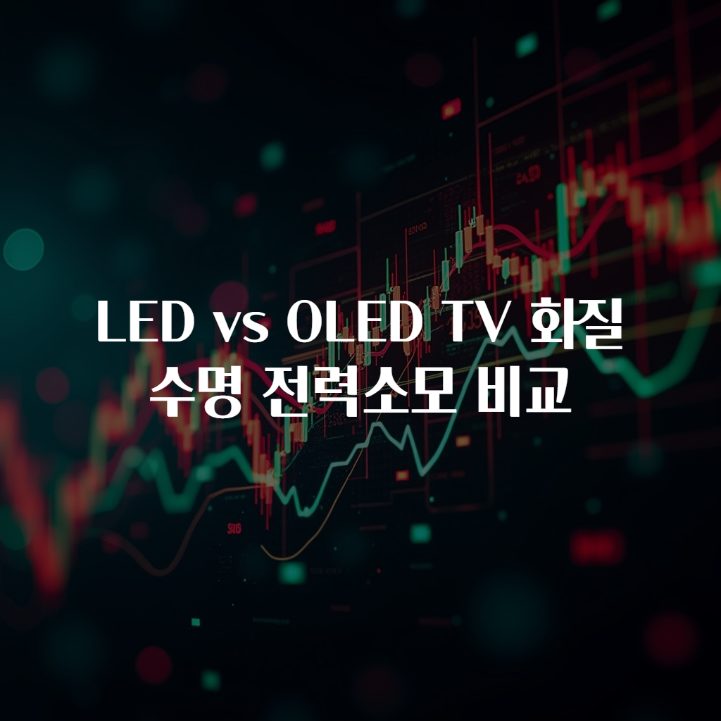LED vs OLED TV 화질 수명 전력소모 비교