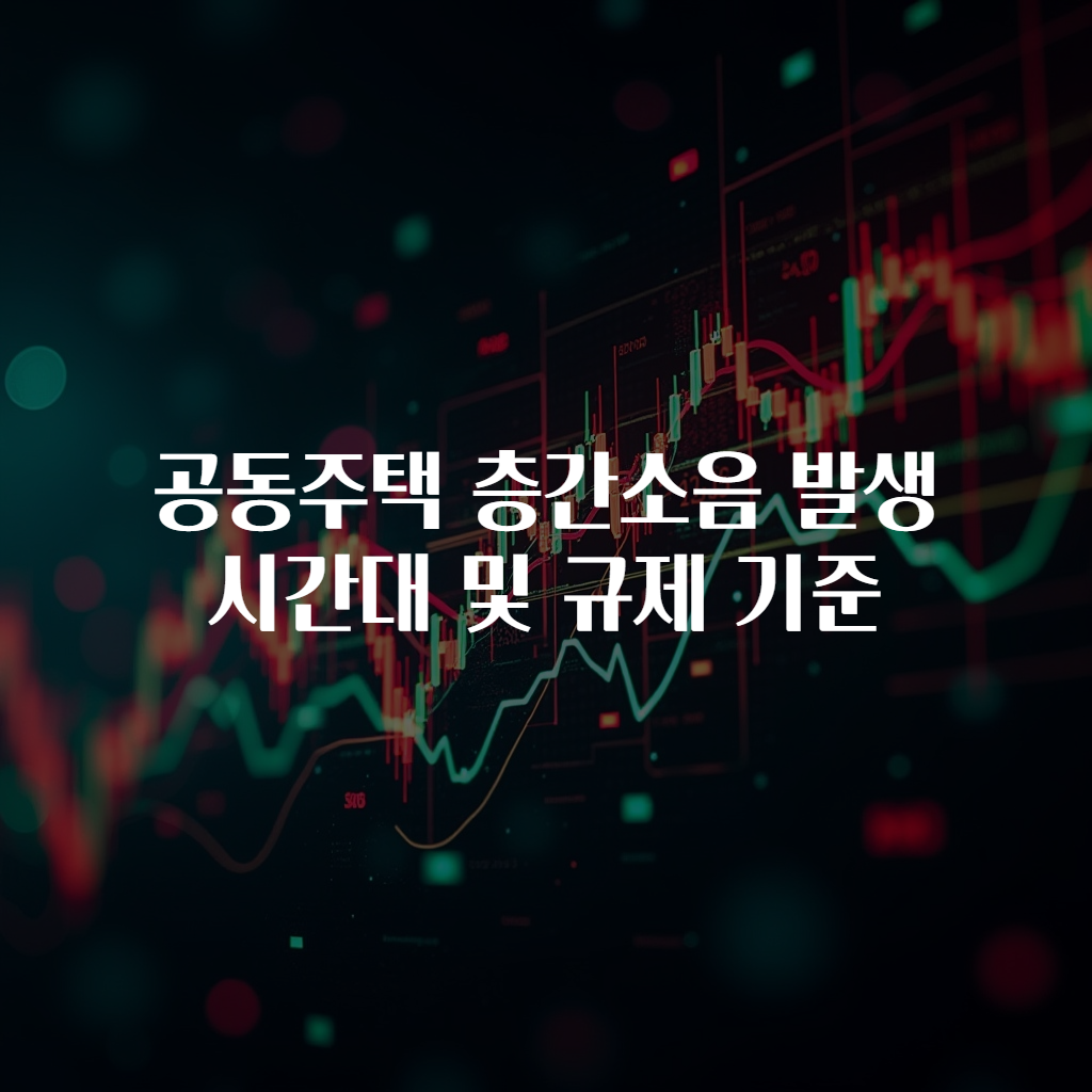 공동주택 층간소음 발생 시간대 및 규제 기준
