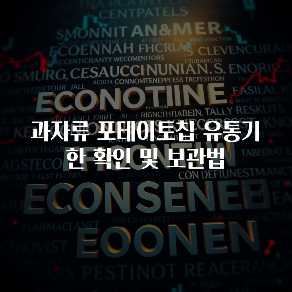 과자류 포테이토칩 유통기한 확인 및 보관법