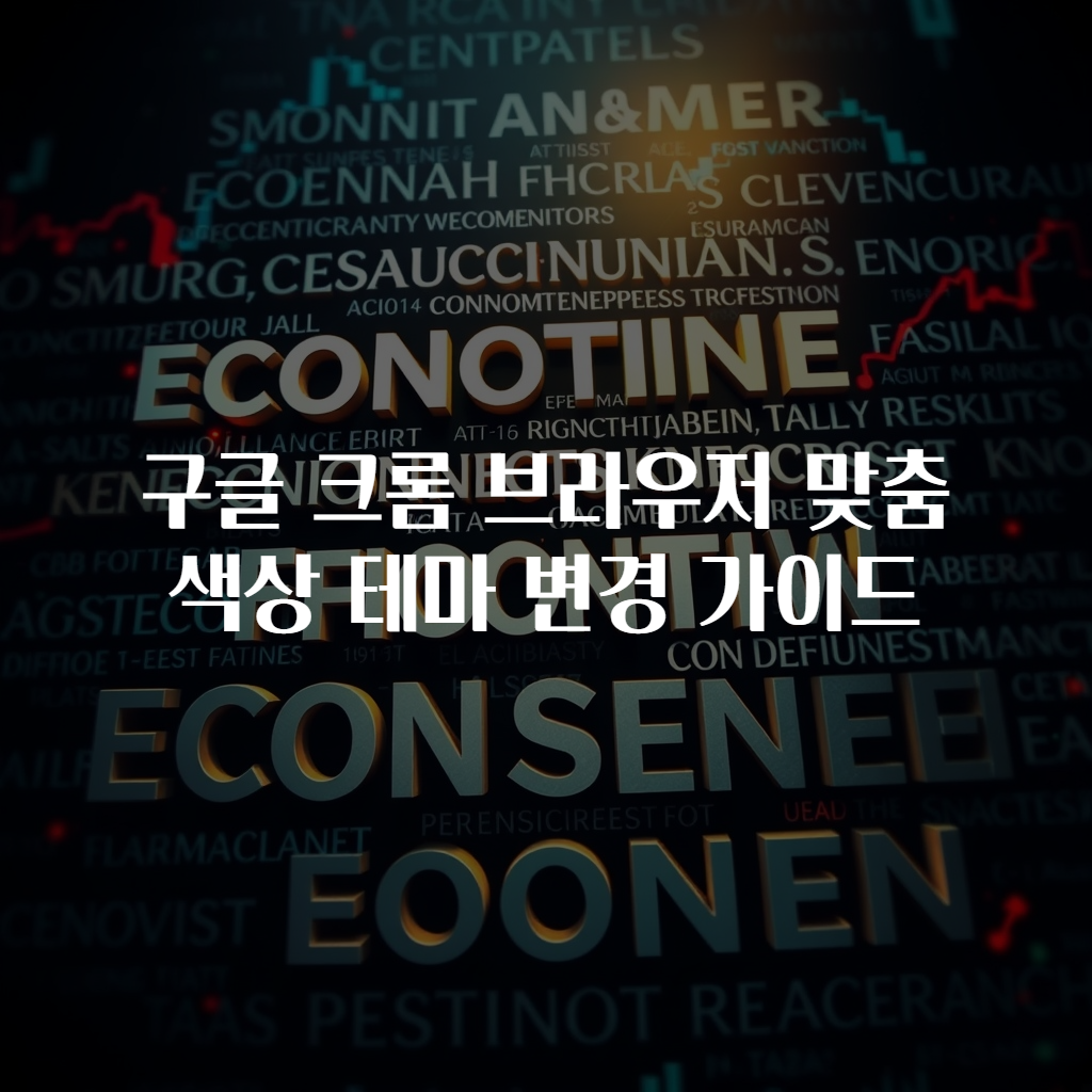 구글 크롬 브라우저 맞춤 색상 테마 변경 가이드
