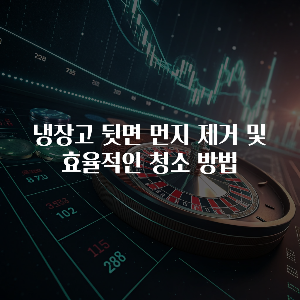 냉장고 뒷면 먼지 제거 및 효율적인 청소 방법