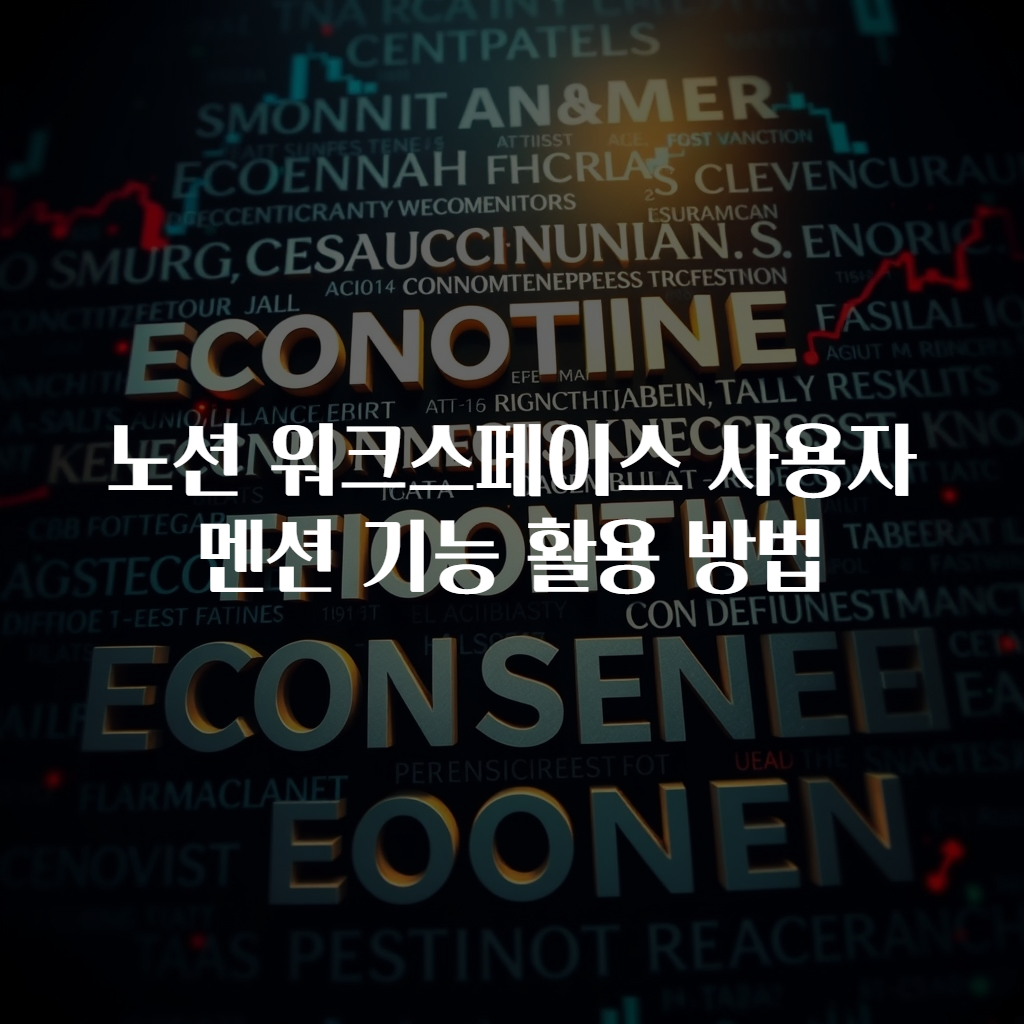 노션 워크스페이스 사용자 멘션 기능 활용 방법