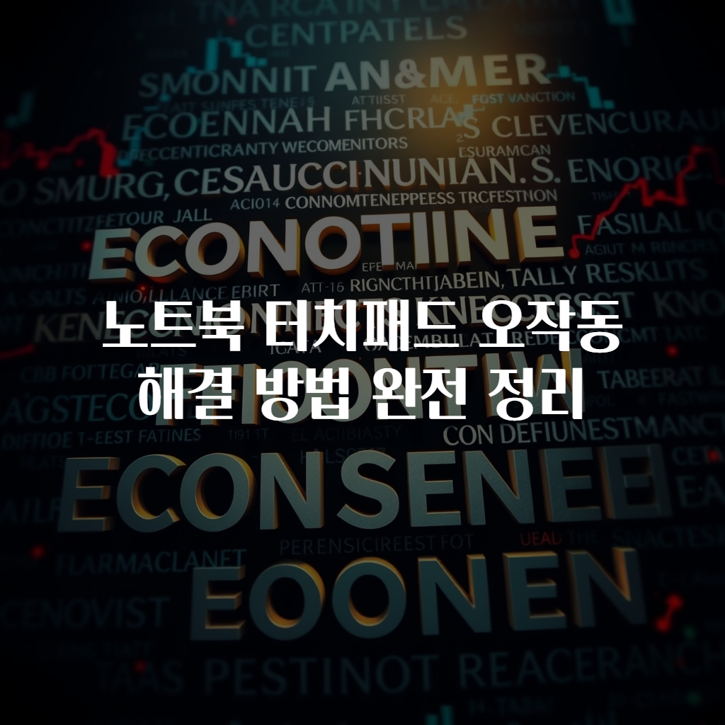 노트북 터치패드 오작동 해결 방법 완전 정리
