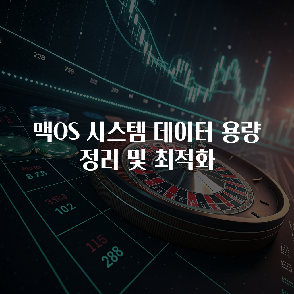 맥OS 시스템 데이터 용량 정리 및 최적화