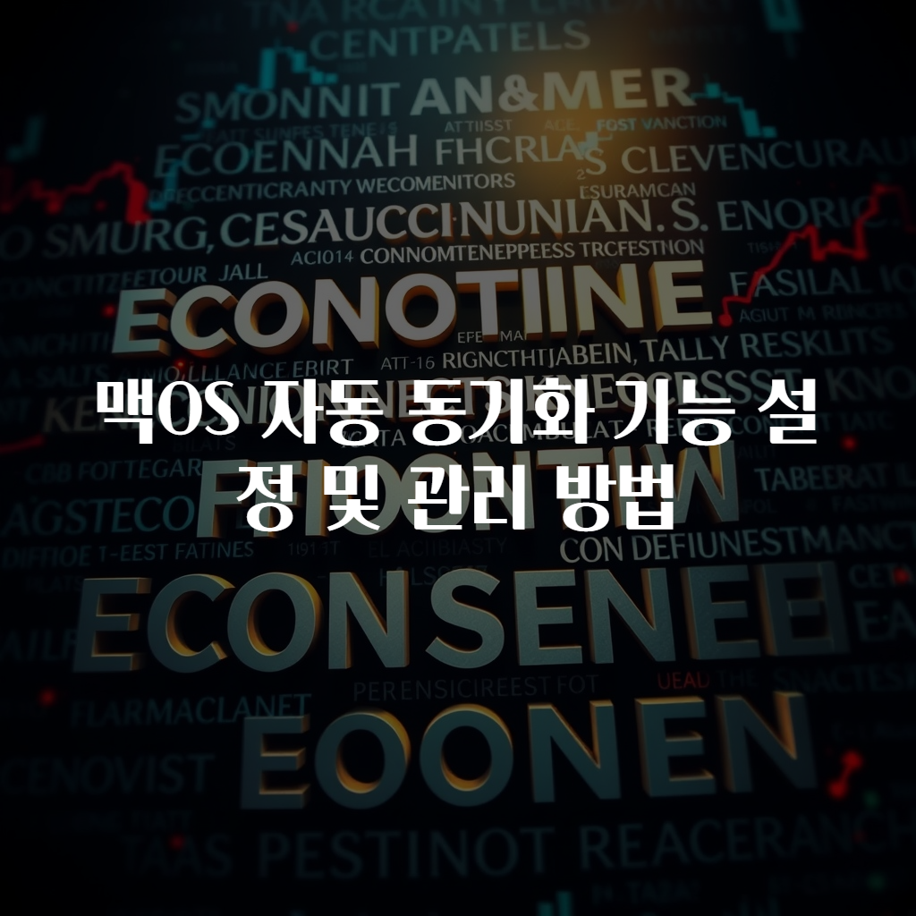 맥OS 자동 동기화 기능 설정 및 관리 방법
