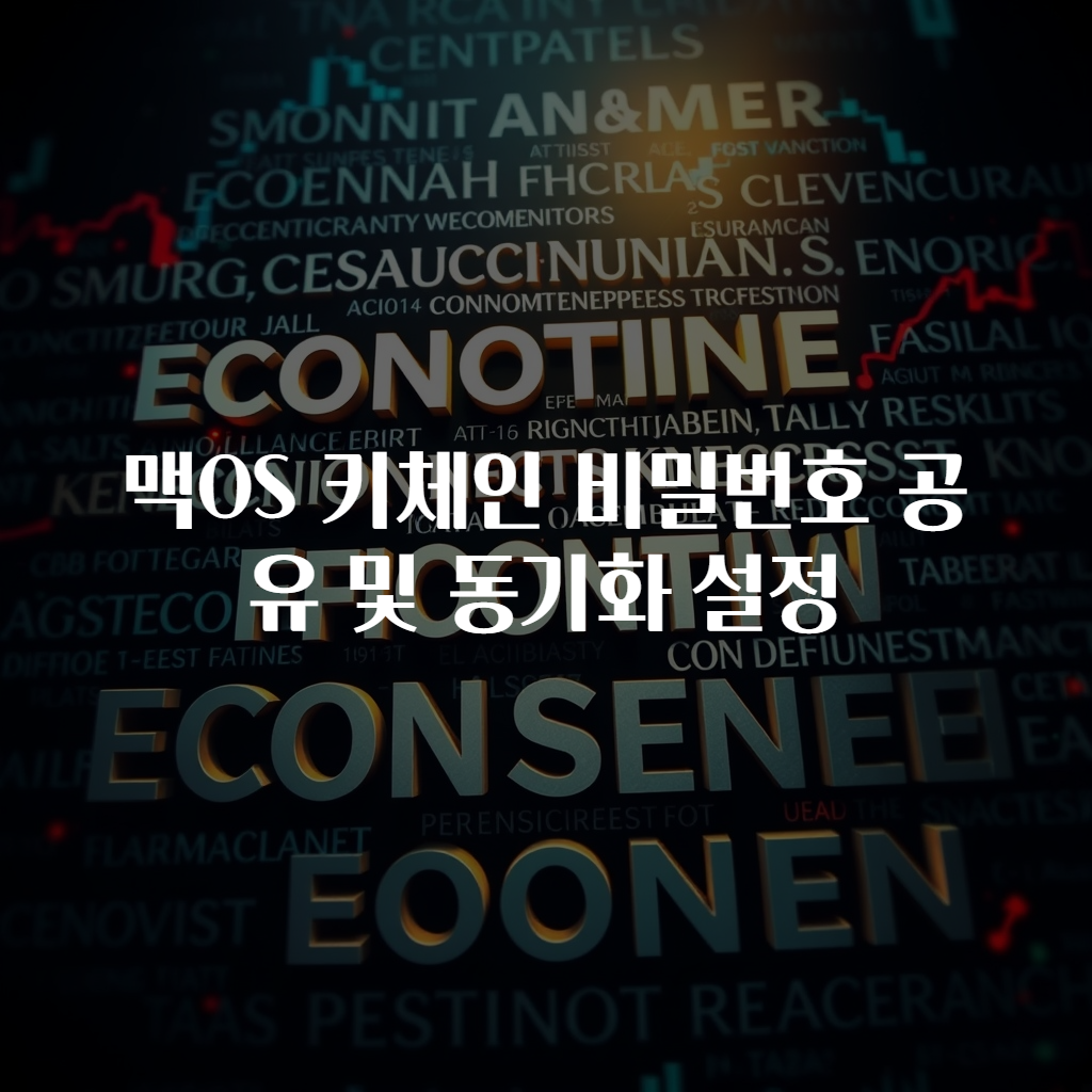 맥OS 키체인 비밀번호 공유 및 동기화 설정