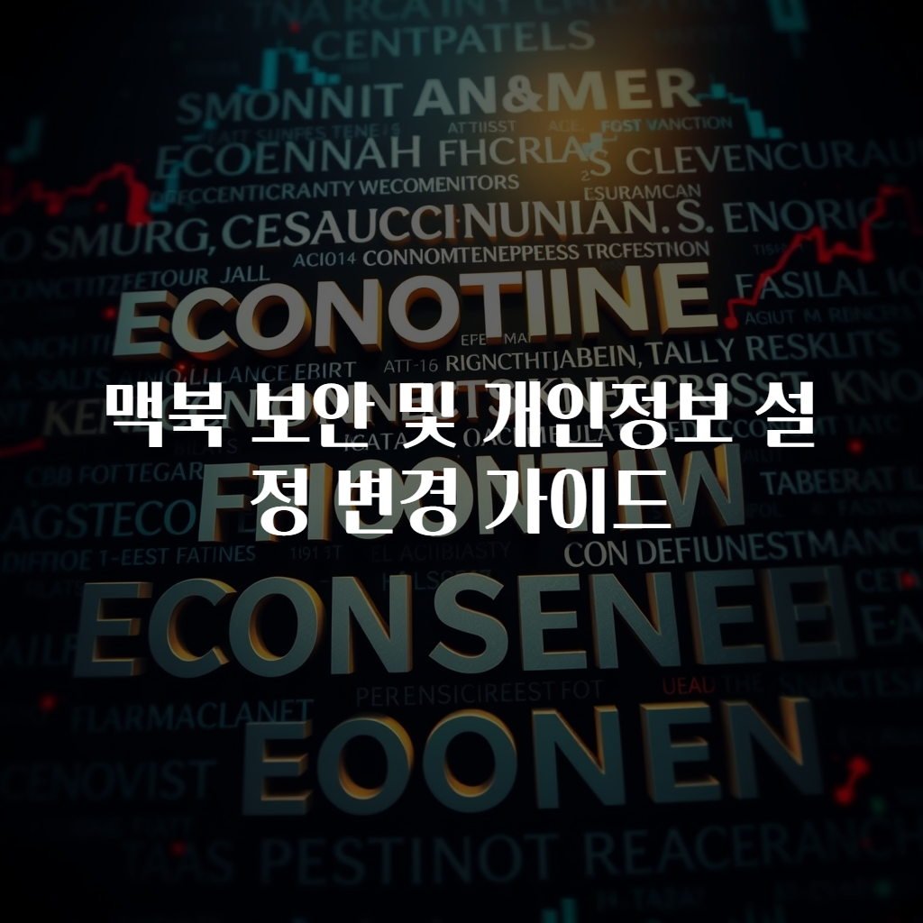 맥북 보안 및 개인정보 설정 변경 가이드