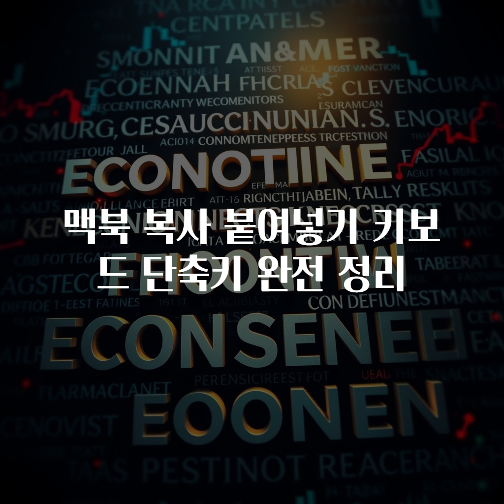 맥북 복사 붙여넣기 키보드 단축키 완전 정리