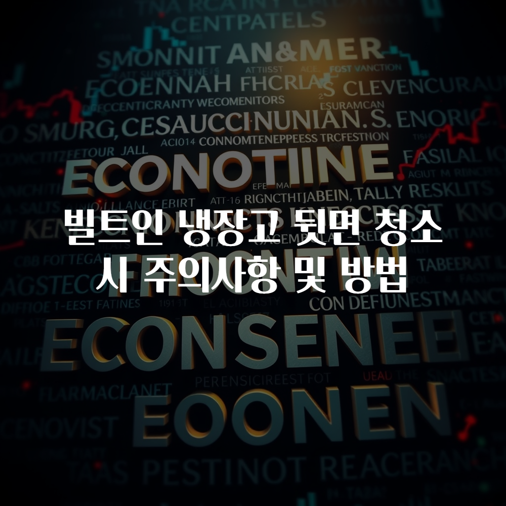 빌트인 냉장고 뒷면 청소 시 주의사항 및 방법