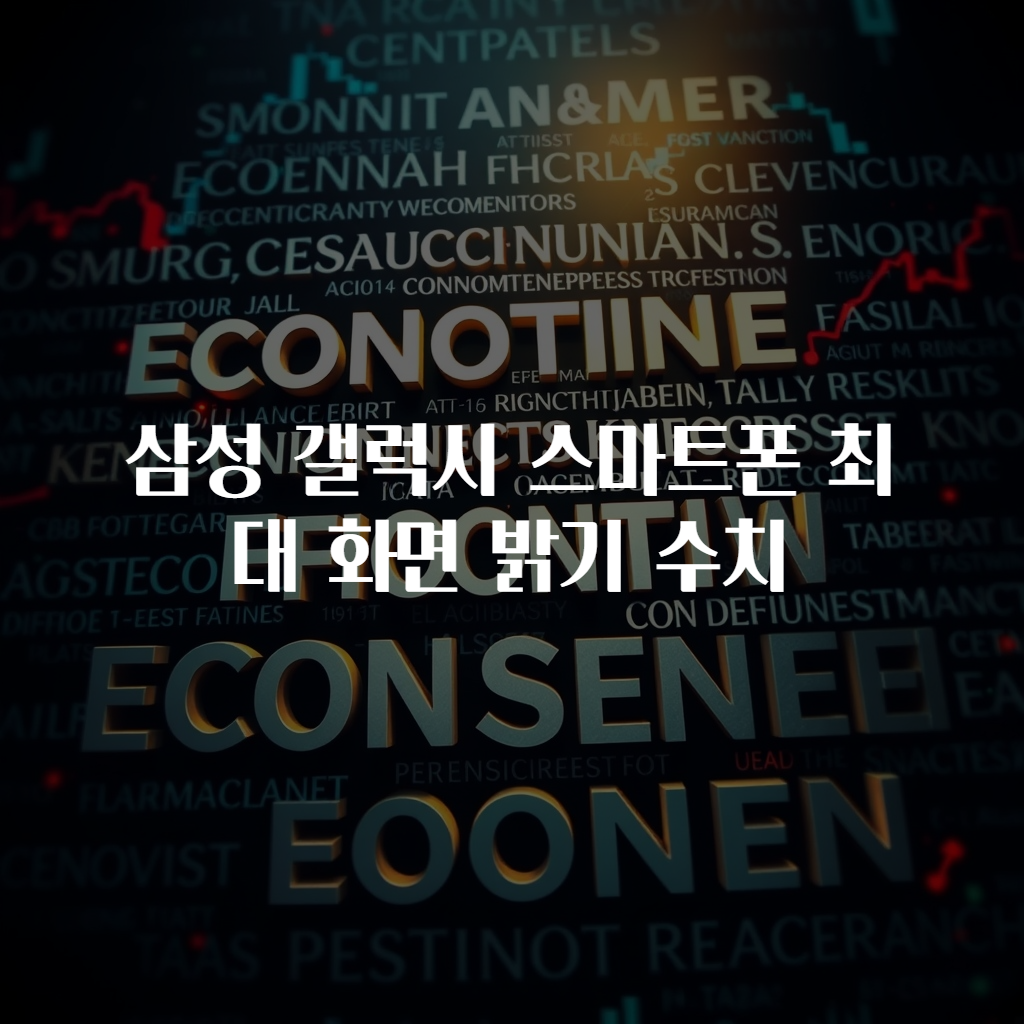 삼성 갤럭시 스마트폰 최대 화면 밝기 수치