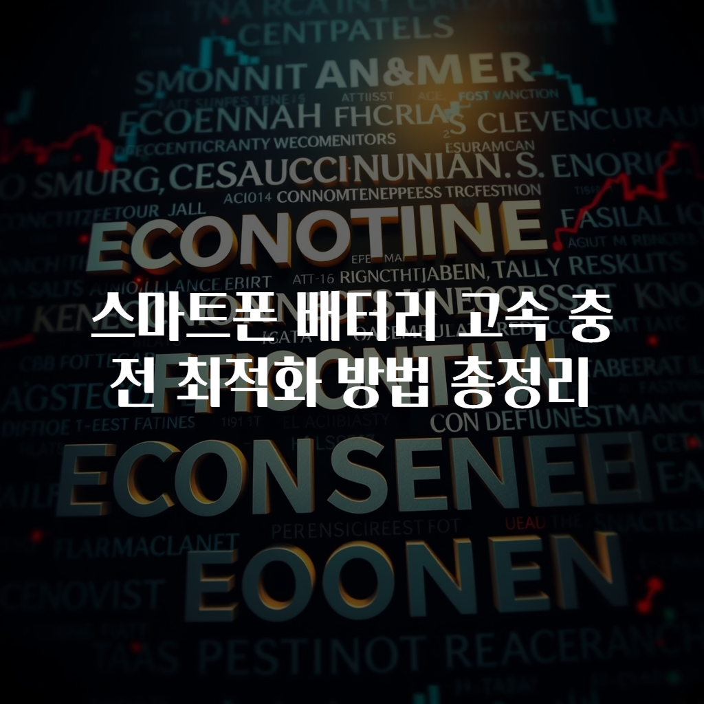 스마트폰 배터리 고속 충전 최적화 방법 총정리