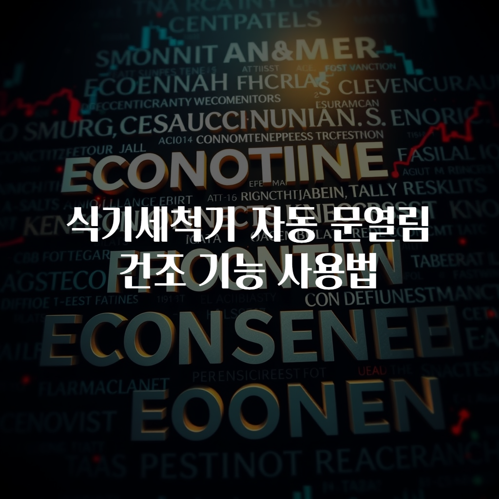 식기세척기 자동 문열림 건조 기능 사용법