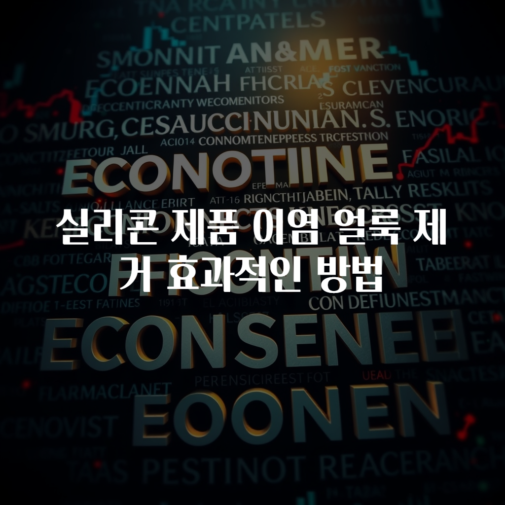 실리콘 제품 이염 얼룩 제거 효과적인 방법