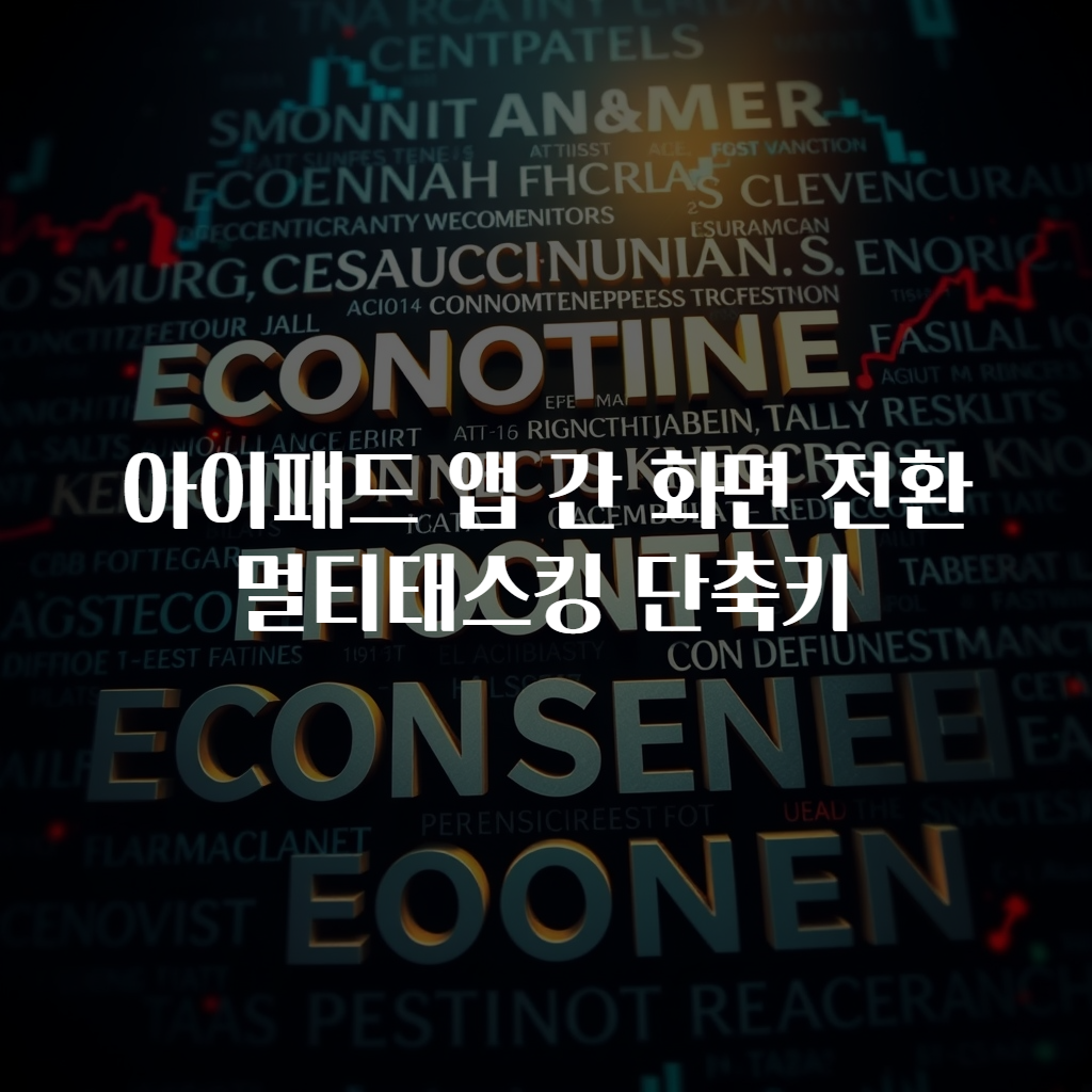 아이패드 앱 간 화면 전환 멀티태스킹 단축키