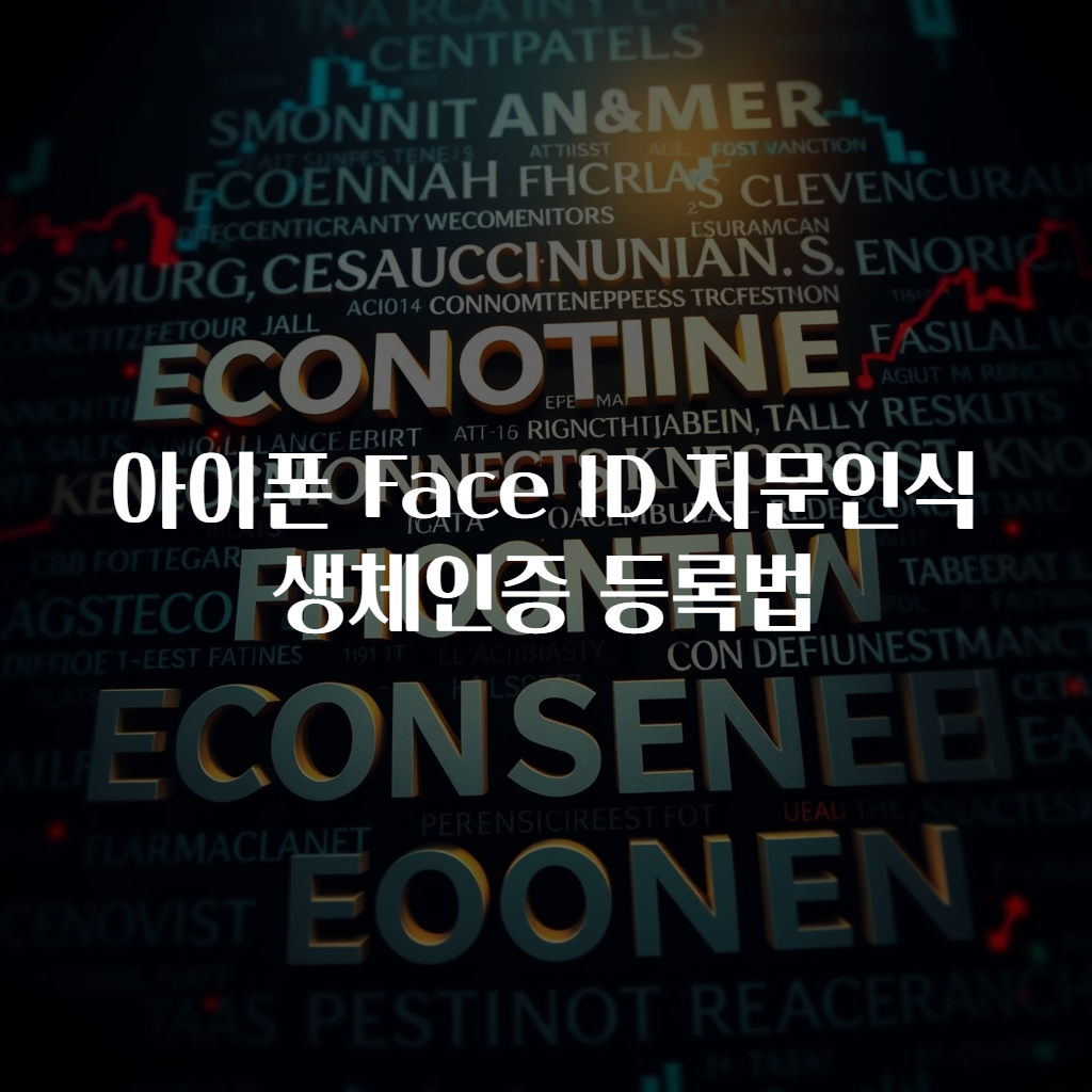 아이폰 Face ID 지문인식 생체인증 등록법