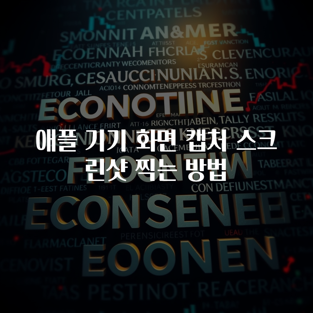 애플 기기 화면 캡처 스크린샷 찍는 방법