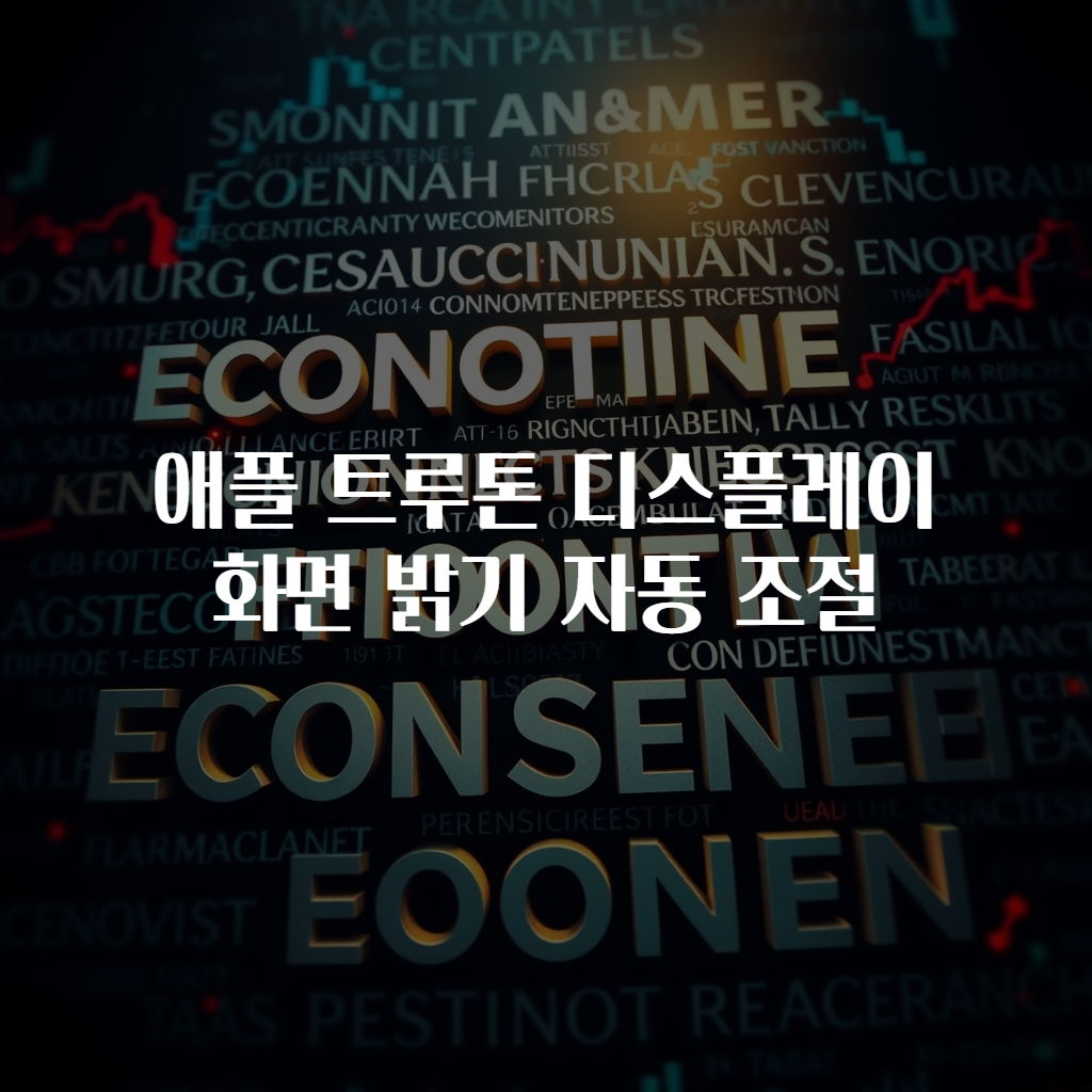 애플 트루톤 디스플레이 화면 밝기 자동 조절