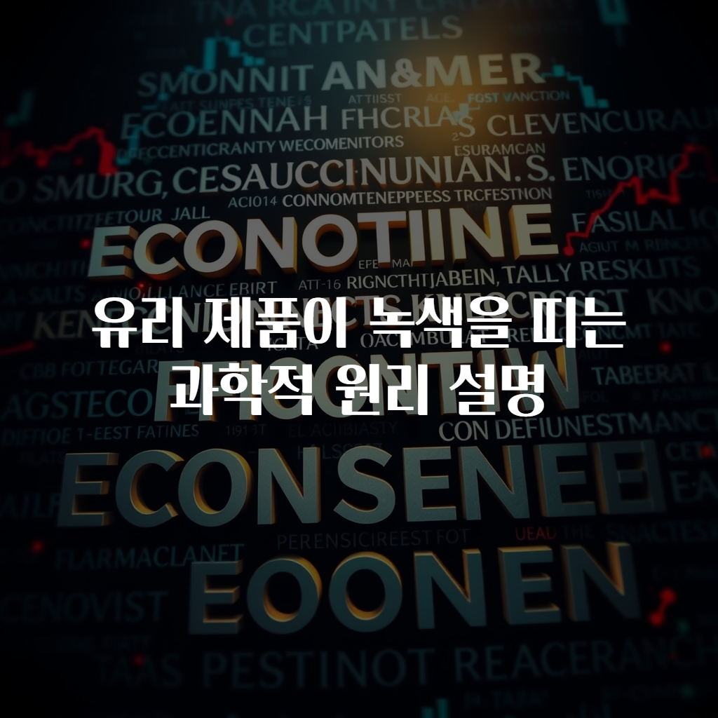유리 제품이 녹색을 띠는 과학적 원리 설명